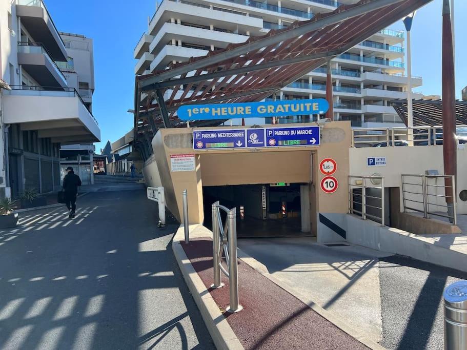 Le Carrousel - Apt Vue Mer - Plage A 10 M - Clim - Wifi Canet-en-Roussillon Exterior photo